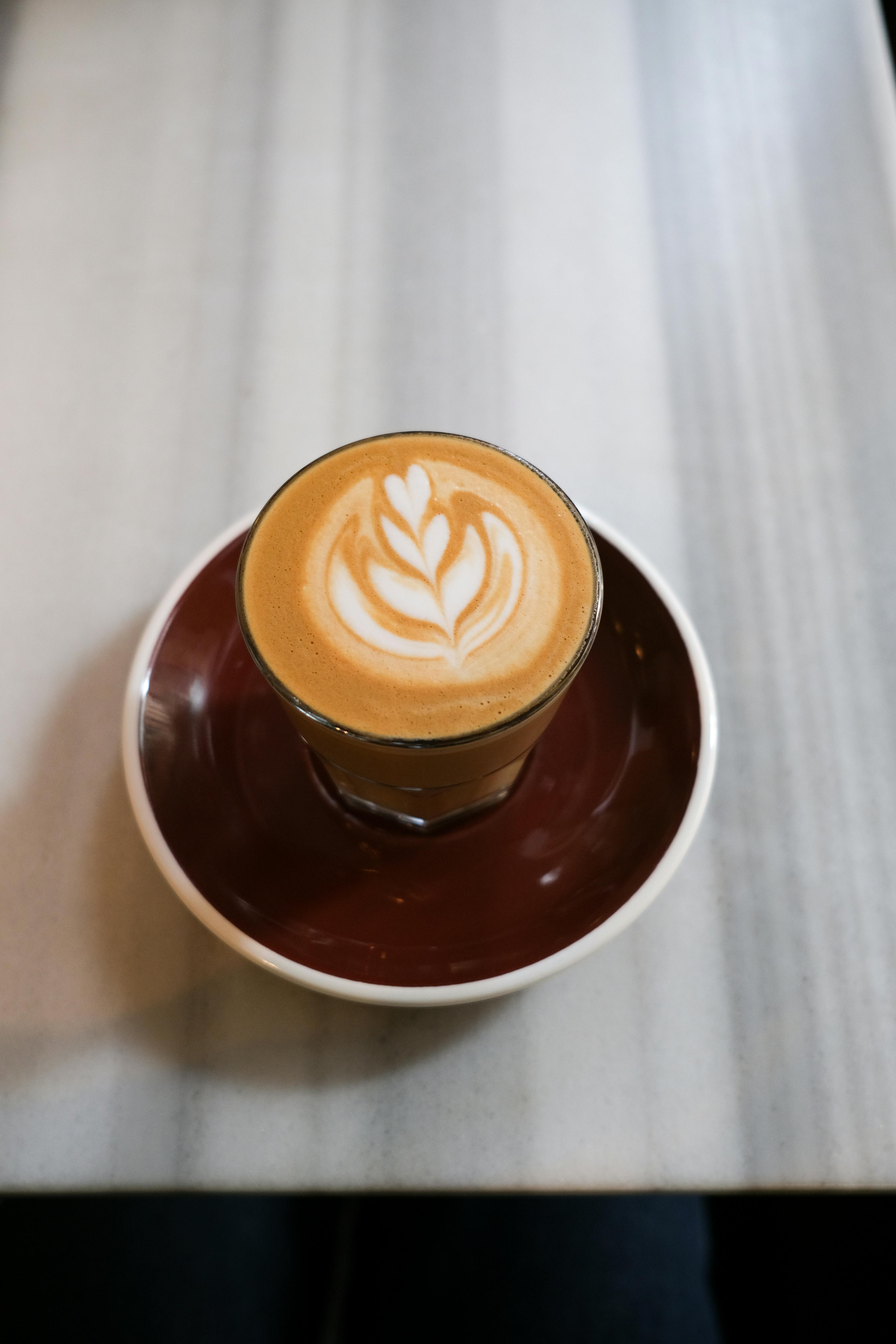 Espresso served in a small cup